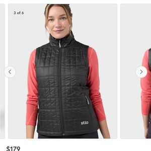 Stio Women's Black Quilted Vest